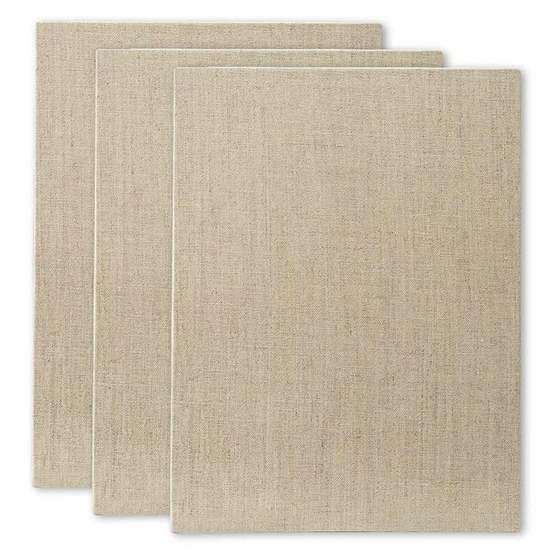 Senso Clear Primed Linen Panels - 9x12-3 Pack of Panels for Painting Oils, Acrylics, Pastels and More - Image 2